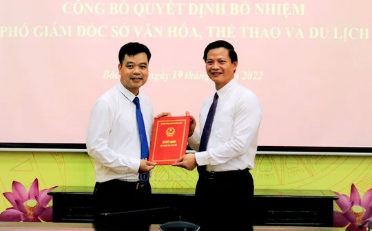 Bắc Ninh: Trao quyết định bổ nhiệm Phó Giám đốc Sở Văn hóa, Thể thao và Du lịch