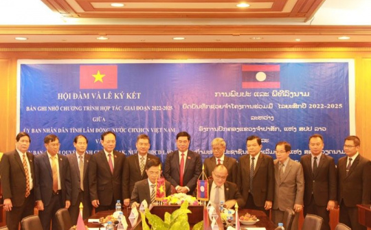 Lâm Đồng - Champasak tăng cường hợp tác phát triển giai đoạn 2022 - 2025