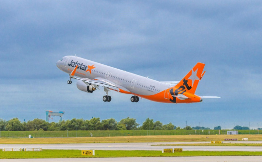 Jetstar Airways nhận máy bay A321neo đầu tiên