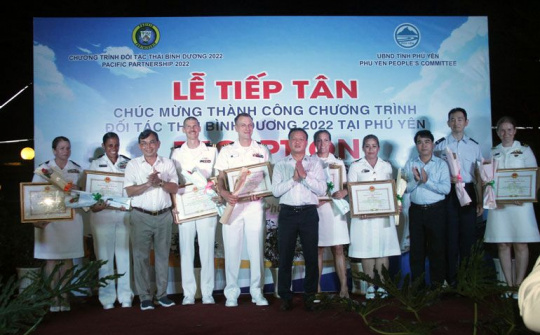 Phú Yên: Tổ chức lễ tiếp tân chúc mừng đoàn Đối tác Thái Bình Dương 2022