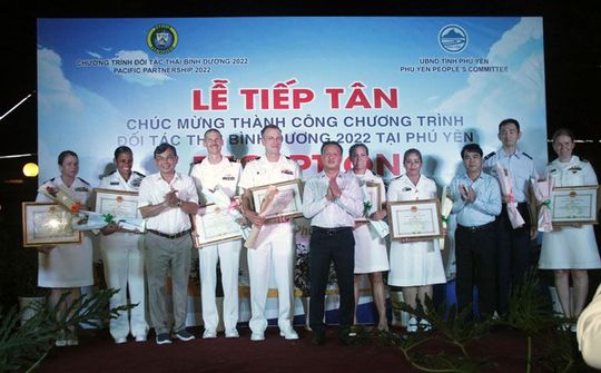 Phú Yên: Tổ chức lễ tiếp tân chúc mừng đoàn Đối tác Thái Bình Dương 2022