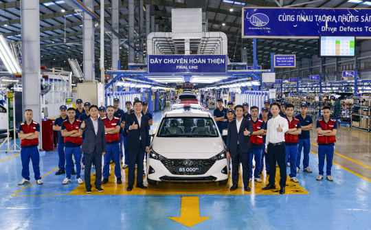 Hyundai Thành Công xuất xưởng chiếc Accent thứ 85.000 tại nhà máy Ninh Bình