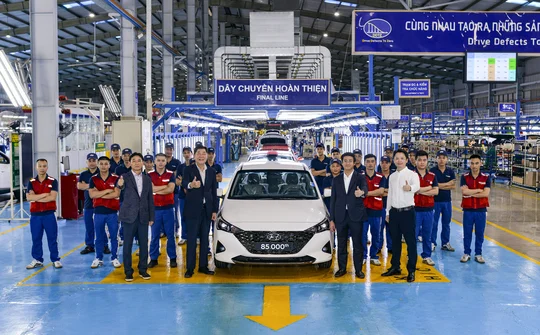 Hyundai Thành Công xuất xưởng chiếc Accent thứ 85.000 tại nhà máy Ninh Bình