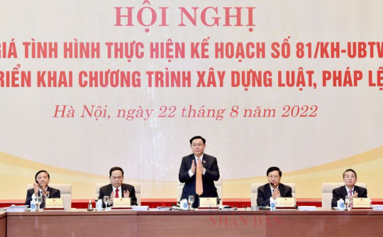 Quyết liệt chỉ đạo, tập trung mọi nguồn lực hoàn thành tốt chương trình xây dựng luật, pháp lệnh