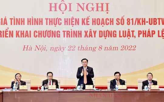 Quyết liệt chỉ đạo, tập trung mọi nguồn lực hoàn thành tốt chương trình xây dựng luật, pháp lệnh