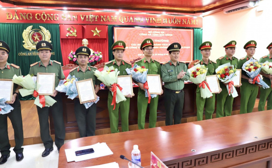 Bộ Công an khen thưởng Công an Đắk Nông về thành tích xuất sắc trong đấu tranh, phòng, chống tội phạm