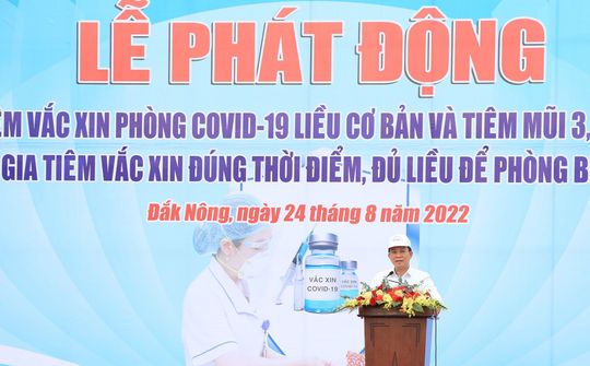 Đắk Nông: Phát động tiêm chủng vắc xin phòng Covid-19 toàn dân