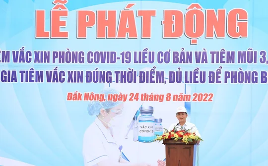 Đắk Nông: Phát động tiêm chủng vắc xin phòng Covid-19 toàn dân