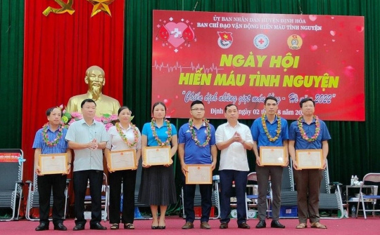 Định Hóa với Ngày hội hiến máu tình nguyện năm 2022