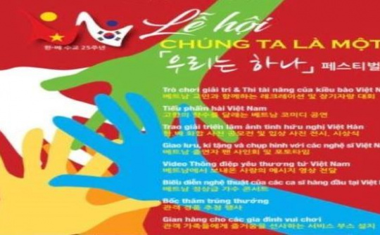 "Chúng ta là một" - Lễ hội vì cộng đồng người Việt tại Hàn Quốc