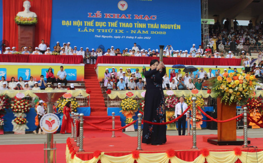 Khai mạc Đại hội Thể dục thể thao tỉnh Thái Nguyên lần thứ IX