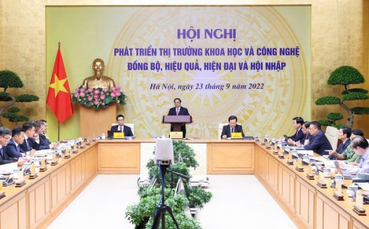 Phát triển thị trường khoa học và công nghệ đồng bộ, hiệu quả, hiện đại và hội nhập