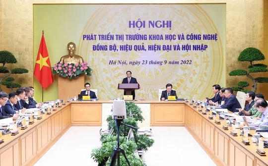 Phát triển thị trường khoa học và công nghệ đồng bộ, hiệu quả, hiện đại và hội nhập