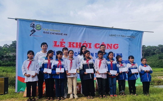 CLB Tennis báo chí Nghệ An: Lan tỏa những yêu thương