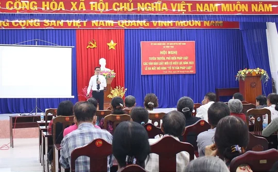 Hội Luật gia tỉnh Khánh Hòa phối hợp phổ biến pháp luật, triển khai mô hình “Tổ tư vấn pháp luật”