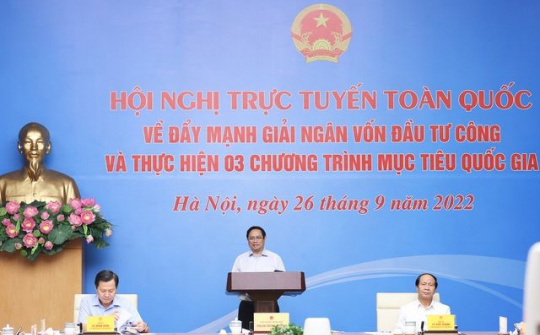 Đẩy mạnh giải ngân vốn đầu tư công và thực hiện 3 chương trình mục tiêu quốc gia
