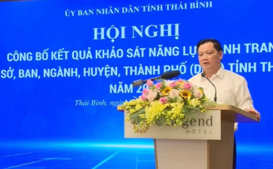 Thái Bình công bố kết quả khảo sát Bộ chỉ số DDCI năm 2022
