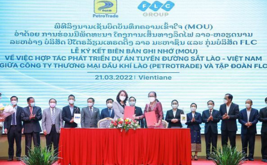 FLC bắt tay PetroTrade phát triển dự án đường sắt kết nối Lào – Việt Nam