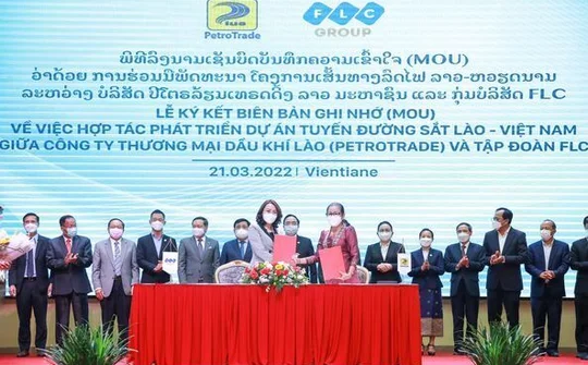 FLC bắt tay PetroTrade phát triển dự án đường sắt kết nối Lào – Việt Nam
