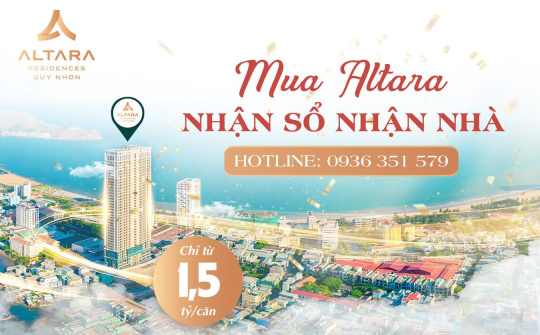 Quy Nhơn: Chung cư biển cao cấp bàn giao ngay, sổ hồng trao tay hút khách