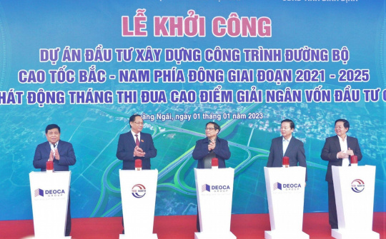 Chính thức khởi công 12 dự án thành phần cao tốc Bắc - Nam giai đoạn 2021-2025