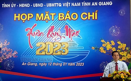 An Giang họp mặt báo chí chào Xuân Quý Mão 2023