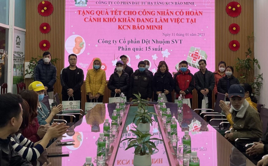 Nam Định: KCN Bảo Minh chăm lo Tết cho CBCNV, người lao động có hoàn cản khó khăn