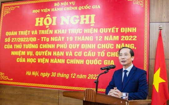 PGS.TS Nguyễn Bá Chiến làm Giám đốc Học viện Hành chính Quốc gia