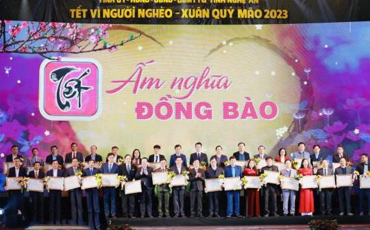 Nghệ An: Tết Vì người nghèo Xuân Quý Mão 2023 với chủ đề “Tết ấm nghĩa đồng bào”