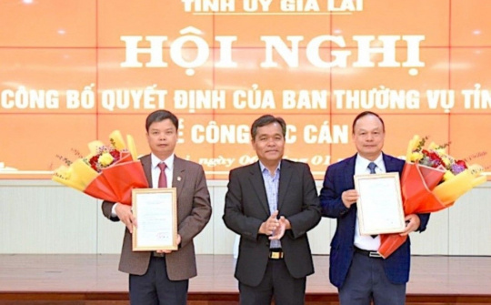 Gia Lai: Công bố quyết định của Ban Thường vụ Tỉnh ủy về công tác cán bộ