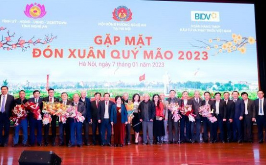 Nghệ An: Lãnh đạo tỉnh gặp mặt Hội đồng hương tại Hà Nội nhân dịp đón xuân Quý Mão 2023