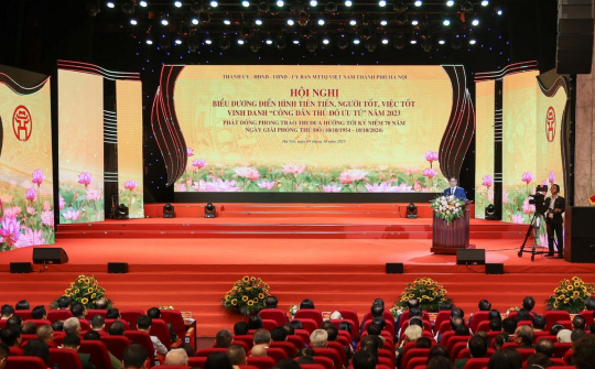 Hà Nội biểu dương điển hình tiên tiến, người tốt, việc tốt, vinh danh “Công dân Thủ đô ưu tú” năm 2023