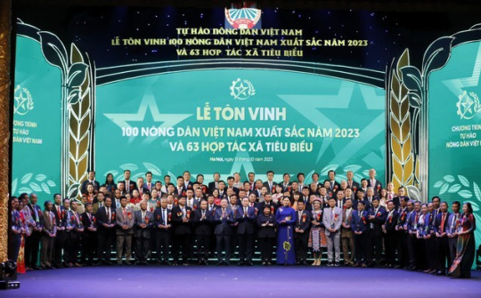 Tôn vinh 100 nông dân Việt Nam xuất sắc năm 2023