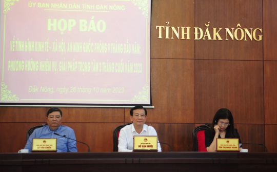 Đắk Nông: Đứng thứ 2 khu vực Tây Nguyên về tăng trưởng GRDP 9 tháng đầu năm