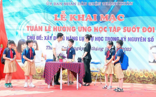 Nhiều quận, huyện ở Hà Nội triển khai Tuần lễ hưởng ứng học tập suốt đời