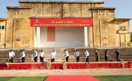 T&T Group tài trợ 15 tỷ đồng tu bổ, tôn tạo di tích cấp quốc gia Khán đài B sân vận động Bắc Giang
