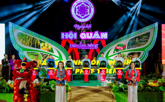 Đồng Tháp: Khai mạc ngày hội “Hội quán Đất Sen hồng”