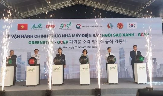 Bắc Ninh vận hành Nhà máy điện rác Ngôi Sao Xanh - GCEP