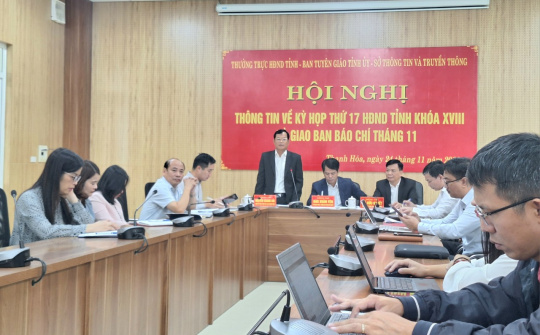 Kỳ họp thứ 17, HĐND tỉnh Thanh Hoá khóa XVIII dự kiến thông qua 39 nghị quyết