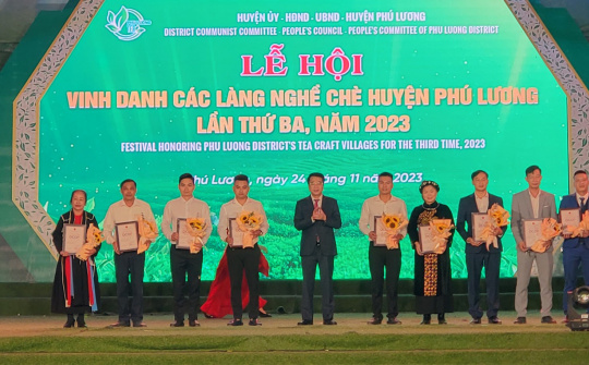 Vinh danh các làng nghề chè huyện Phú Lương lần thứ ba