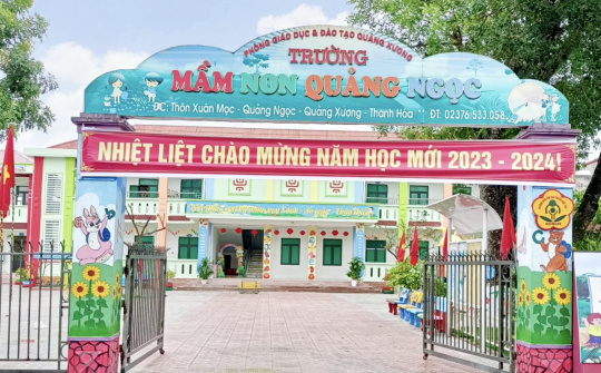 Trường Mầm non Quảng Ngọc: Bông hoa đẹp của giáo dục huyện Quảng Xương