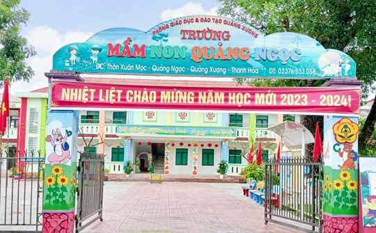 Trường Mầm non Quảng Ngọc: Bông hoa đẹp của giáo dục huyện Quảng Xương