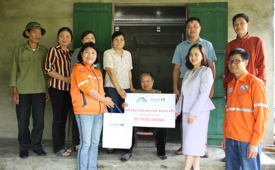 Công ty Núi Pháo: Hỗ trợ sửa chữa những mái nhà tình nghĩa