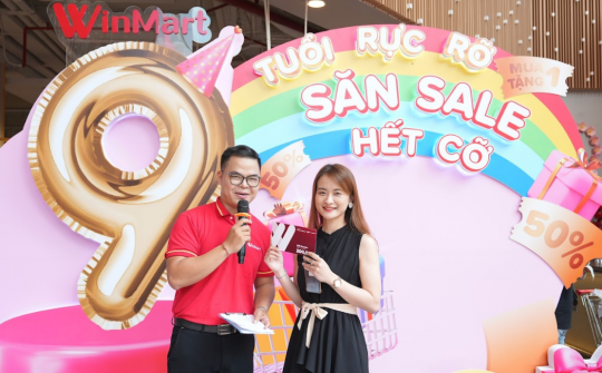 WinMart tung khuyến mại khủng mừng 9 tuổi rực rỡ
