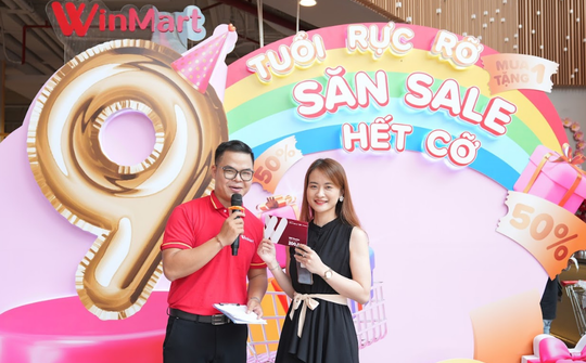 WinMart tung khuyến mại khủng mừng 9 tuổi rực rỡ