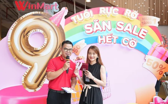 WinMart tung khuyến mại khủng mừng 9 tuổi rực rỡ