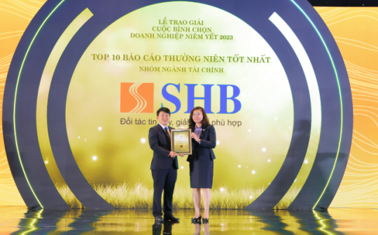 SHB vinh danh Top 10 Doanh nghiệp có Báo cáo thường niên tốt nhất