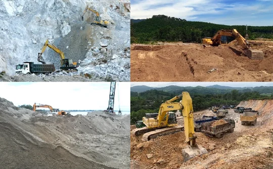 Thăm dò, khai thác, chế biến và sử dụng các loại khoáng sản làm vật liệu xây dựng