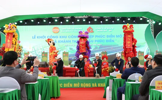 Hải Dương: Khởi công Khu công nghiệp Phúc Điền mở rộng vốn đầu tư gần 2.000 tỷ đồng