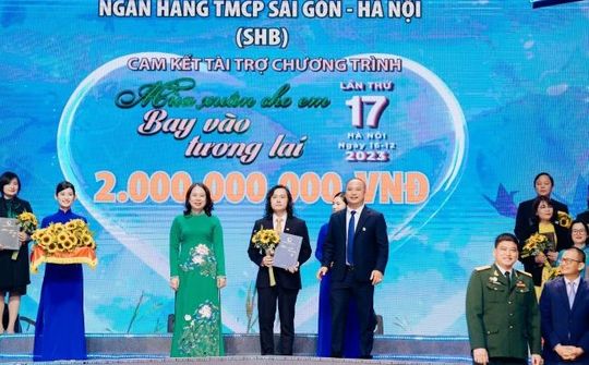 SHB ủng hộ 2 tỷ đồng góp phần mang “mùa xuân cho em” dịp Tết Giáp Thìn